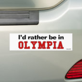Ich würde eher in der Olympia sein Autoaufkleber (Auf Auto)