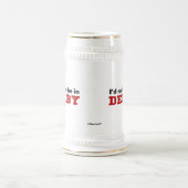 Ich würde eher in Derby sein Bierglas (Mittel)