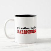 Ich würde eher in Harrisburg sein Zweifarbige Tasse (Links)