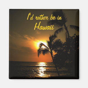 Ich würde eher in Hawaii sein Magnet