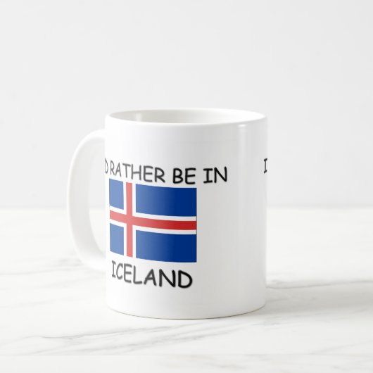 Ich würde eher in Island sein Kaffeetasse (Vorderseite Links)