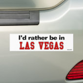 Ich würde eher in Las Vegas sein Autoaufkleber (Auf Auto)