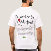Ich würde eher in Mitford sein--I Liebe Mitford T-Shirt (Rückseite)