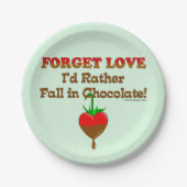 Ich würde eher in Schokolade fallen Pappteller (Vorderseite)