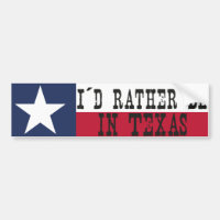 Ich würde eher in Texas sein