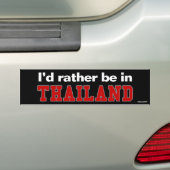 Ich würde eher in Thailand sein Autoaufkleber (Auf Auto)