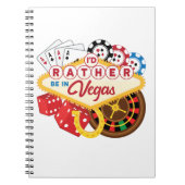 Ich würde eher in Vegas Casino Gambler spielen Notizblock (Vorderseite)