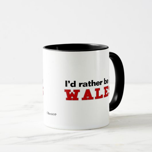 Ich würde eher in Wales sein Tasse (VorderseiteRechts)