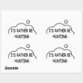 Ich würde eher jagen ovaler aufkleber (Blatt)