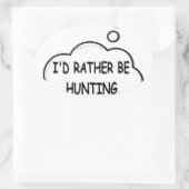 Ich würde eher jagen ovaler aufkleber (Tasche)