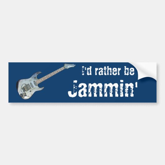 Ich würde eher Jammin sein Autoaufkleber (Vorne)