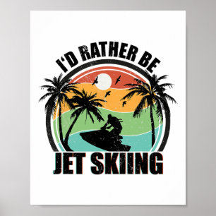 Ich würde eher Jet Ski Beach Wassersport Vintag Poster