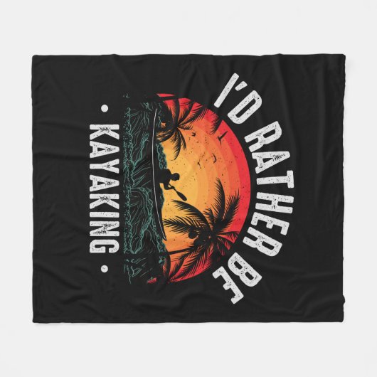 Ich würde eher Kajak fahren Fleecedecke (Vorderseite (Horizontal))