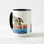 Ich würde eher Landwirtschaft betreiben - braune M Tasse (Vorderseite Links)