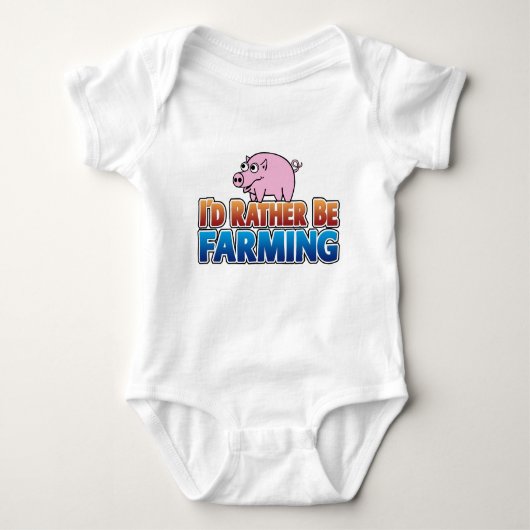 Ich würde eher Landwirtschaft betreiben! (virtuell Baby Strampler (Vorderseite)