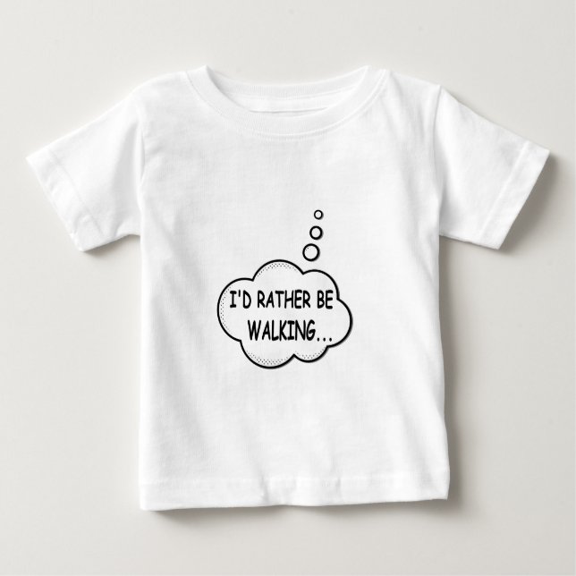 Ich würde eher laufen baby t-shirt (Vorderseite)