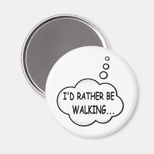 Ich würde eher laufen magnet (Vorderseite/Rückseite)