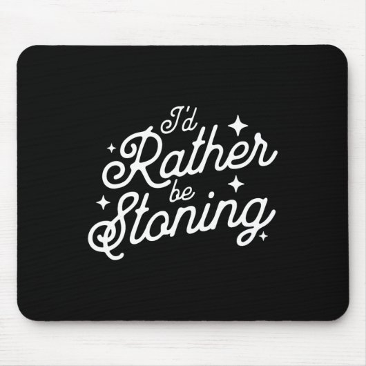 Ich würde eher Leotard Gymnastik-Mama steinigen Mousepad (Vorne)