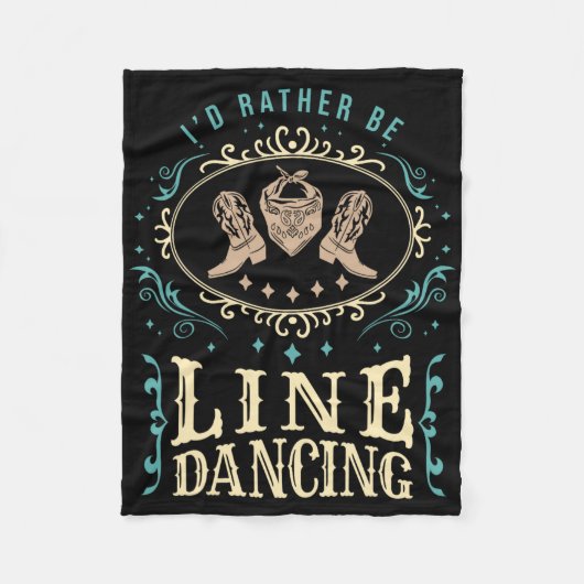 Ich würde eher Line Tanzen Funny Line Tanz Fleecedecke (Vorderseite)