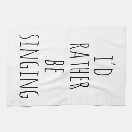 Ich würde eher lustiges Zitat schwarz und weiß sin Geschirrtuch (Horizontal)