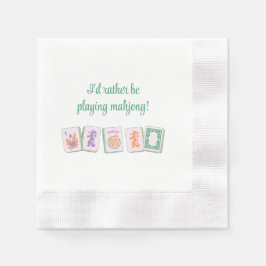 Ich würde eher Mahjong Napkins spielen Serviette