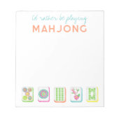 Ich würde eher Mahjong Notepad spielen Notizblock (Vorderseite)