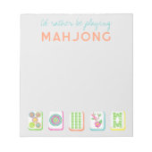 Ich würde eher Mahjong Notepad spielen Notizblock (Vorderseite)
