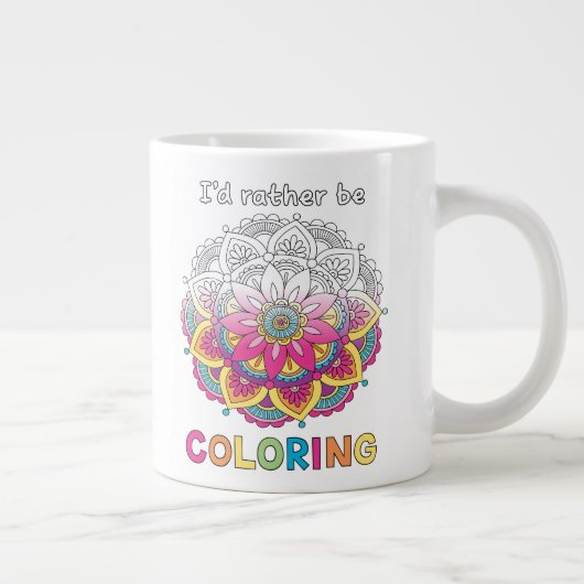 Ich würde eher Mandala JUMBO Tasse färben (Rechts)