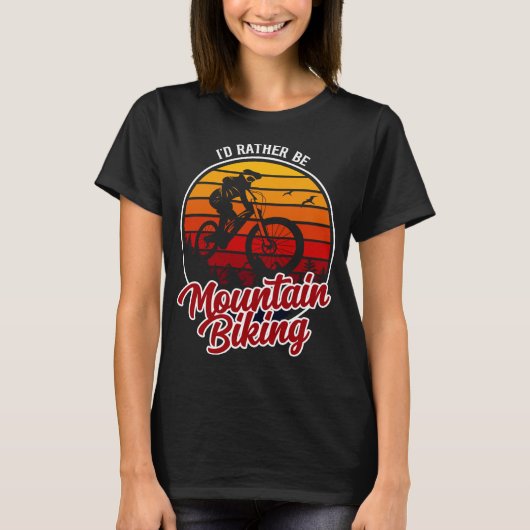 Ich würde eher Mountainbiking MTB Lässig sein - Mo T-Shirt (Vorderseite)