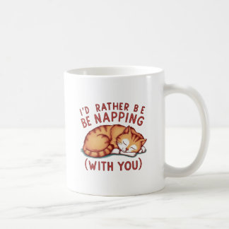 Ich würde eher Napping (mit dir) - Ingwerkatze Kaffeetasse