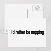 Ich würde eher nicken postkarte (Vorne/Hinten)