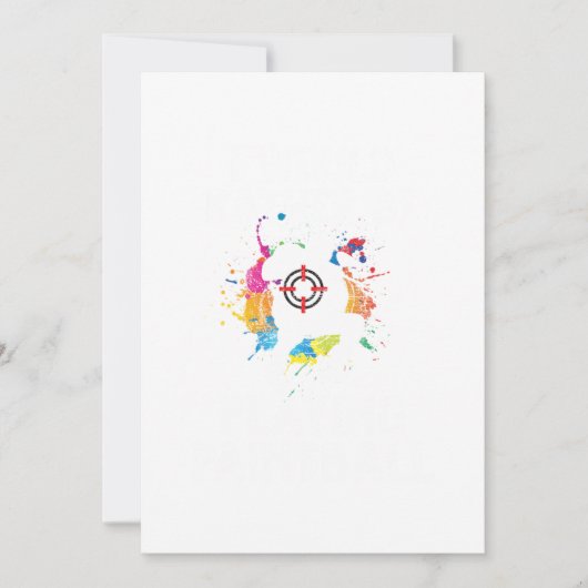 Ich würde eher Paintball-Farbbälle spielen Gif Einladung (Vorderseite)