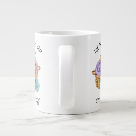 Ich würde eher Personalisiert kreuzen Jumbo-Tasse (Rückseite)
