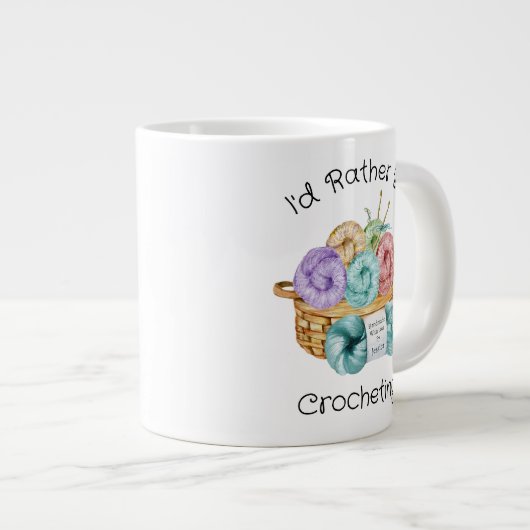 Ich würde eher Personalisiert kreuzen Jumbo-Tasse (Vorderseite Rechts)