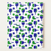 Ich würde eher Pickleball Blue Green Cutout spiele Planer (Rückseite)