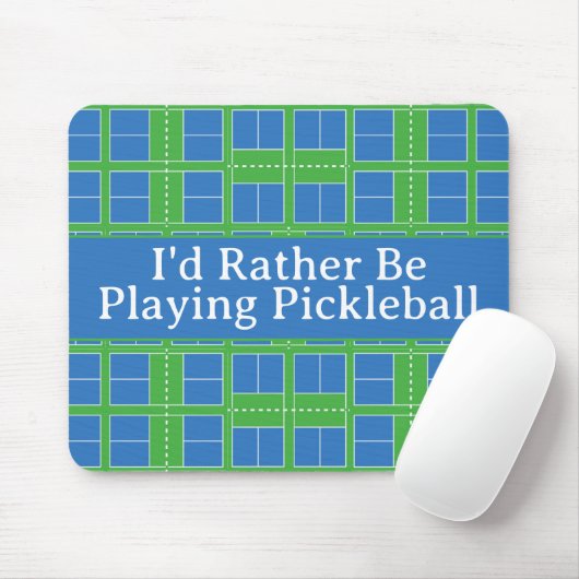 Ich würde eher Pickleball Courts Blue Green spiele Mousepad (Mit Mouse)
