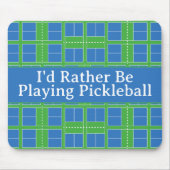 Ich würde eher Pickleball Courts Blue Green spiele Mousepad (Vorne)