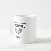 Ich würde eher Pickleball Individuelle Name Black Kaffeetasse (Vorderseite Links)