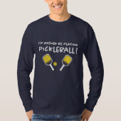 Ich würde eher Pickleball Individuelle Name Blue s T-Shirt (Vorderseite)