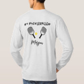 Ich würde eher Pickleball-Individuelle Name grau s T-Shirt (Rückseite)