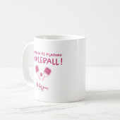 Ich würde eher Pickleball-Individuelle Name pink s Kaffeetasse (Vorderseite Links)