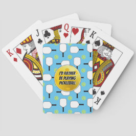 Ich würde eher Pickleball Paddles Baby Blue spiele Spielkarten