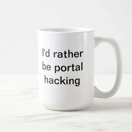Ich würde eher Portal sein, Tasse zerhackend (Rechts)