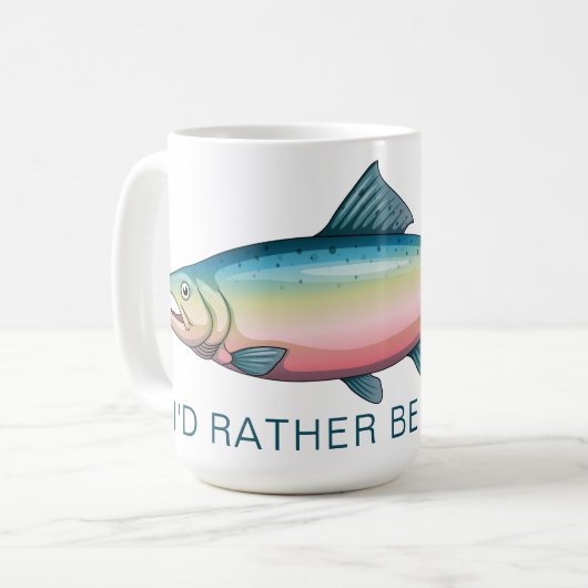 Ich würde eher Regenbogenforelle-Tasse fischen Kaffeetasse (Vorderseite Links)