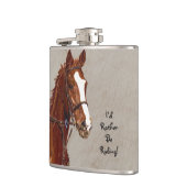 Ich würde eher Reitpferdeflasche sein Flachmann (Links)