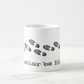 Ich würde eher Schwarz-weiß Spaß mit Wanderstiefel Kaffeetasse (Mittel)
