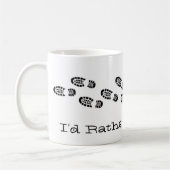 Ich würde eher Schwarz-weiß Spaß mit Wanderstiefel Kaffeetasse (Links)