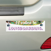 Ich würde eher sein und longboarding autoaufkleber (Auf Auto)