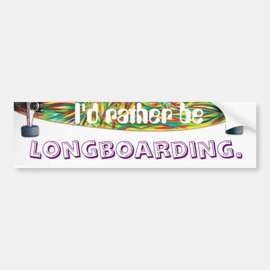 Ich würde eher sein und longboarding autoaufkleber (Vorne)