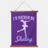 Ich würde eher Skaten sein Wandteppich Mit Holzrahmen (Vorderseite)
